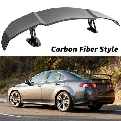 Alerón trasero estilo fibra de carbono GT Racing para Acura TSX 2009-2014 Foto 1 de 4