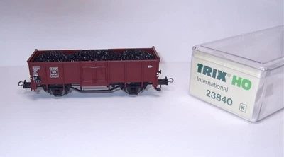 Trix H0 23840 K High-Sided Gondola OMM 46 with Coal, KKK, Never Used, Original Packaging - Image 1 of 4