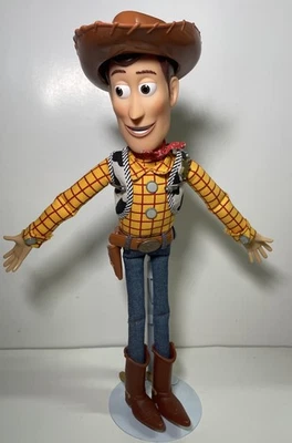 Disney Pixar Toy Story Woody Tire-String Talking 15" Muñeca Thinkway Vaquero Foto 1 de 4