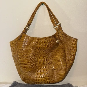 Brahmin Marianna Mango Melbourne Genuine Leather Bag Large With Cover Bag - Picture 1 of 12