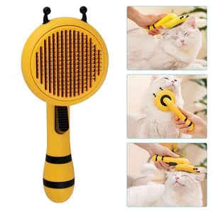 Pet Brush Dog Cat Hair Remover Comb Grooming Massage Deshedding - Picture 1 of 12