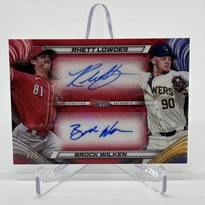 2024 Bowman’s Best Rhett Lowder/Brock Wilken Dual Red Refractor Auto 2/5 - Bild 1 von 11