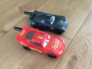 DISNEY CARS 3 PIXAR WALKIE-TALKIE LIGHTNING MCQUEEN + JACKSON STORM - Imagen 1 de 3