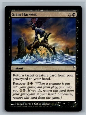 Magic The Gathering Coldsnap 4x Grim Harvest #58/155 MTG TCG CCG Playset - Image 1 of 2