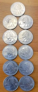  2002 Ohio State Quarter Coin Masonic Symbol Stamp Free Mason Lot Of 11 Quarters - Picture 1 of 6