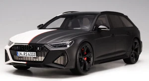 1/18 MotorHelix Audi RS6 Avant en blanco y negro limitado a 99 piezas - Imagen 1 de 8