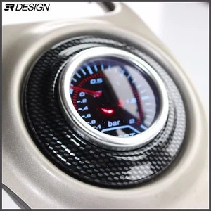 Corsa D Heater Vent 52mm Gauge Holder Twin Pack - Carbon Effect - Picture 1 of 3