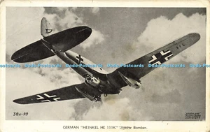 R613253 38 A 99 German Heinkel He 111K Bomber Flugzeug Valentines - Bild 1 von 4