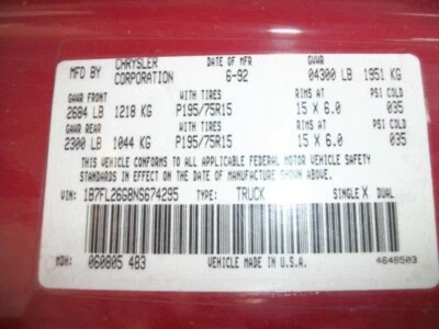 Bomba de dirección asistida usada se adapta a: Dodge Dakota 1992 4-153 2,5 grado A Foto 1 de 4