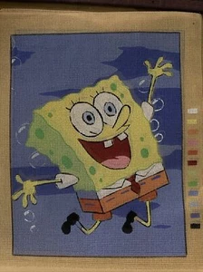 needlepoint canvas 25x30 Cm Temeljkovic Canvas Only Sponge Bob - Picture 1 of 3