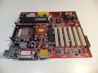 MSI 648 Max, MS-6585F1 VER:20A (Fujitsu-Siemens) Socket 478 Motherboard +CPU+RAM - Image 1 of 4