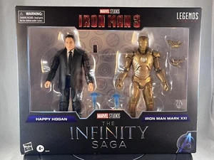 MARVEL LEGENDS HASBRO 2021 INFINITY SAGA IRONMAN 3 HAPPY & MARK XXI 1:12 FIGURES - Picture 1 of 11