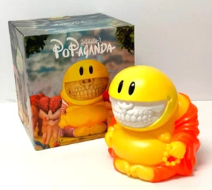 Orange Mad Happy Monk Grin Black Light Magic by Ron English x Mindstyle- Sealed! - Picture 1 of 1