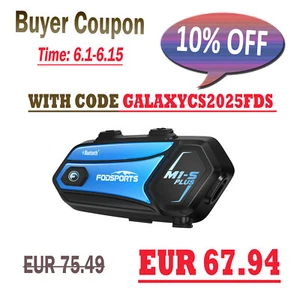 2000m Motorrad Intercom Helm Gegensprechanlage Headset, FM, Mic Mute, M1S Plus - Bild 1 von 16