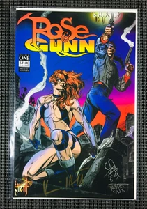 "ROSE & GUNN" Issue #1 (SIGNED By KEVIN HILL) London Night Comics 1996 - Picture 1 of 3