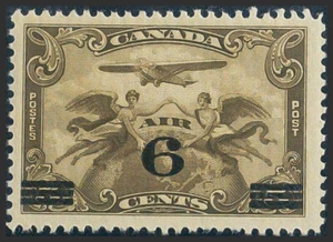 Canada. Aéreo. MNH Yvert 3. 1932. Busta 6 Cts 5 Cts Castaño. Magnifico. Yver - Foto 1 di 1