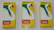 3 Packs/Boxes of SWAN EXTRA-SLIM Cigarette Extra Slim Filter Tips.