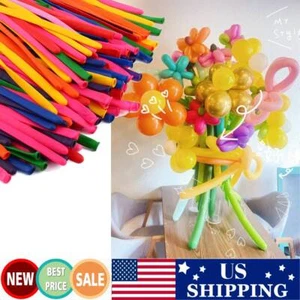 200 pcs Balloons Party Long Animal Tying Making Twist Latex Balloon DIY Decor US - Picture 1 of 23