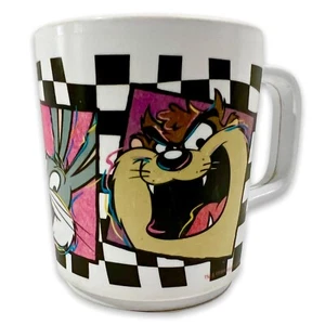 Taza de colección años 90 Looney Toons Taz Piolín Bugs Bunny Checker Tablero Diseños Zak - Imagen 1 de 8