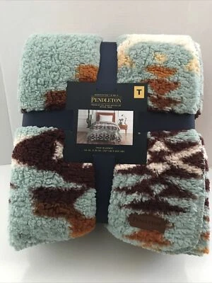Pendleton Woolen Mills Since 1863 Twin SherpaBlanket 66X92 100% Polyester NWT - Image 1 of 4