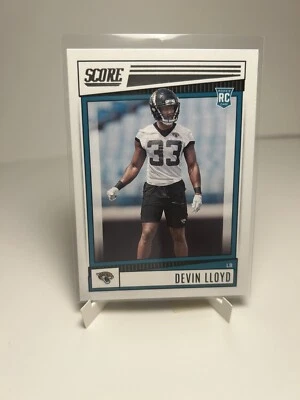 2022 Score Football Base Rookies #350 Devin Lloyd - Jacksonville Jaguars - Image 1 of 2