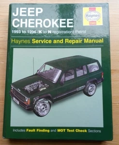JEEP CHEROKEE 1993-96 (K TO N REG) HAYNES 1943 WORKSHOP SERVICE REPAIR MANUAL - Picture 1 of 13