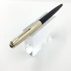 Parker 51 Ballpoint Pen. Black With Rolled Gold Cap, VGC