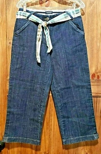 Lands End Womens 4 Premium Denim Original Fit Modern Waist NWT Crop Denim Pants - Picture 1 of 10