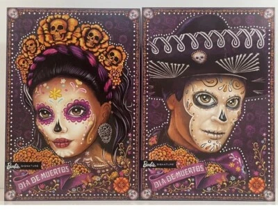 Barbie & Ken Dia de los Muertos Dolls 2021 DAY OF THE DEAD LIMITED NEW Set - Image 1 of 2