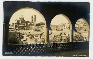 Postcard RPPC 1947 Mexico Taxco Catholic Cathedral Church Posted to USA - Picture 1 of 2
