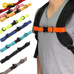Backpack Chest Bag Strap Harness Adjustable Shoulder Strap for Bag Outdoor Campi - Picture 1 of 22