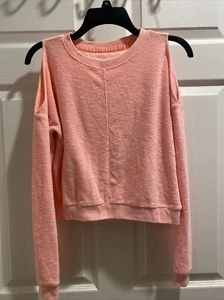 Aeropostale Cold Shoulder Sweater Size XS Peach coral - Picture 1 of 9