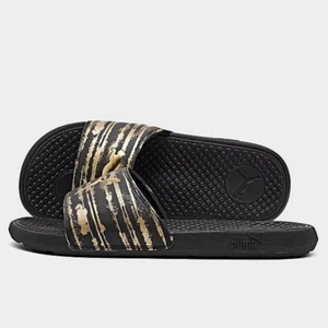 New Women's Puma Cool Cat Slides Sandals Gold Colored Size 6 7 8  - Picture 1 of 9