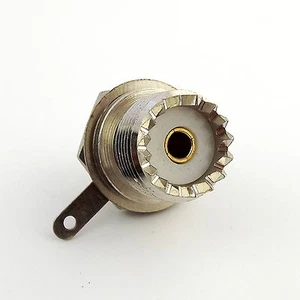 1pcs UHF Female Jack SO239 with Nut Bulkhead Handle Solder RF Connector New - Picture 1 of 9