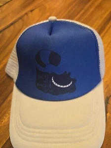 We're All Mad Here Cat Logo Trucker Snapback Hat Cap Adjustable OSFM NWOT - Picture 1 of 6