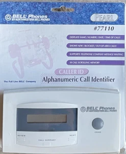 Bell Phones Caller ID Pearl 77110 Alphanumeric Call Identifier - Zdjęcie 1 z 2