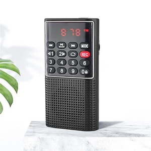 Portable Rechargeable Mini Digital Radio MP3 Music Player FM USB SD Card Speaker - Picture 1 of 10