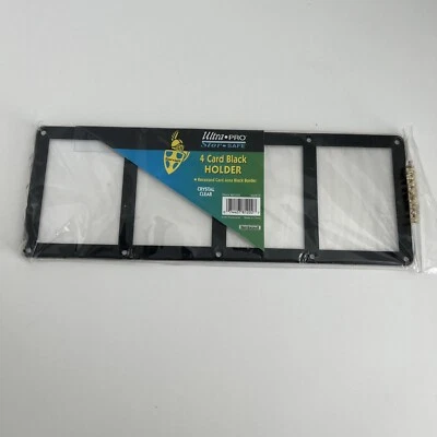 Vitrina Ultra Pro Marco Negro 4 Tarjetas Atornillable Foto 1 de 4