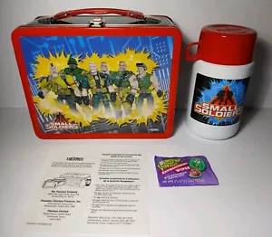 New 1998 Vintage Small Soldiers Metal Lunchbox with Thermos Complete Movie Promo - Picture 1 of 24