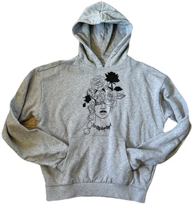 Refuse to Conform Unisex Ultra-Heavy Hoodie 100% Baumwolle Grau M Rose Art European - Bild 1 von 9