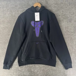 Nike Kobe Dri-FIT Pullover Hoodie Black Purple Men’s Size Medium HF0066-010 NWT - Picture 1 of 7
