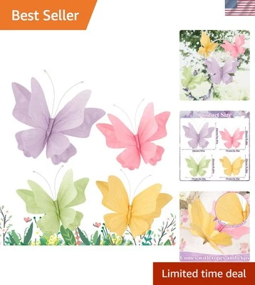 Mariposas colgantes versátiles 3D - perfectas para baby showers y decoración de fiestas Foto 1 de 4