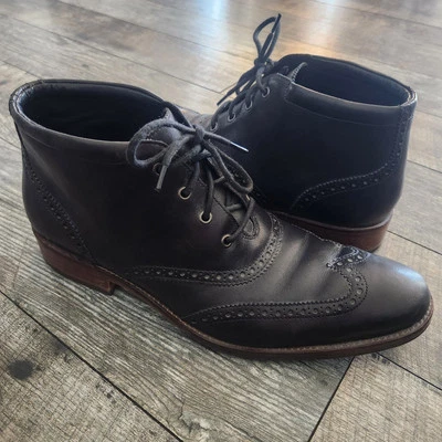 Cole Haan Liam Chukka II Wingtip Black Leather Ankle Boots C11052 MENS 10 M Shoe - Image 1 of 4