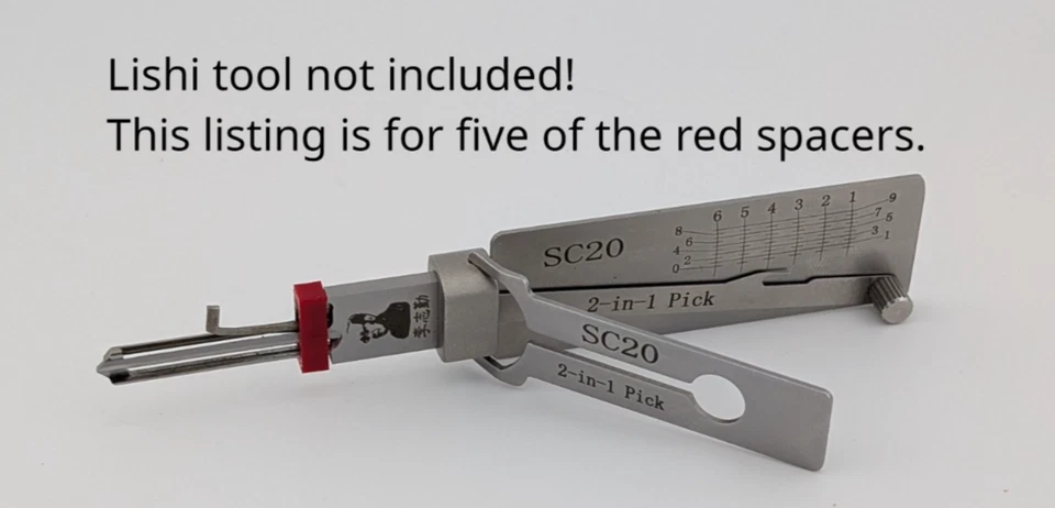 Spacers for Lishi Decoder--Pack of Five Foto 1 de 4