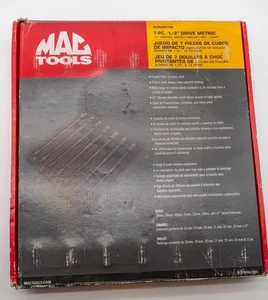 Mac Tools 7-PC 1/2” Drive Metric Universal Impact Extension Socket Set SVMUEP72B - Bild 1 von 2