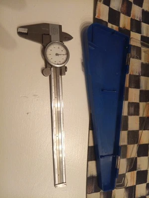 Helios INOXYD 6” Caliper In Plastic Case Good Condition Retro Vintage  - Image 1 of 4