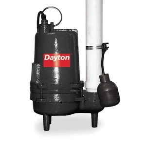 DAYTON 3BB89 1/2 HP,Sewage Ejector Pump,240VAC 3BB89 - Picture 1 of 1