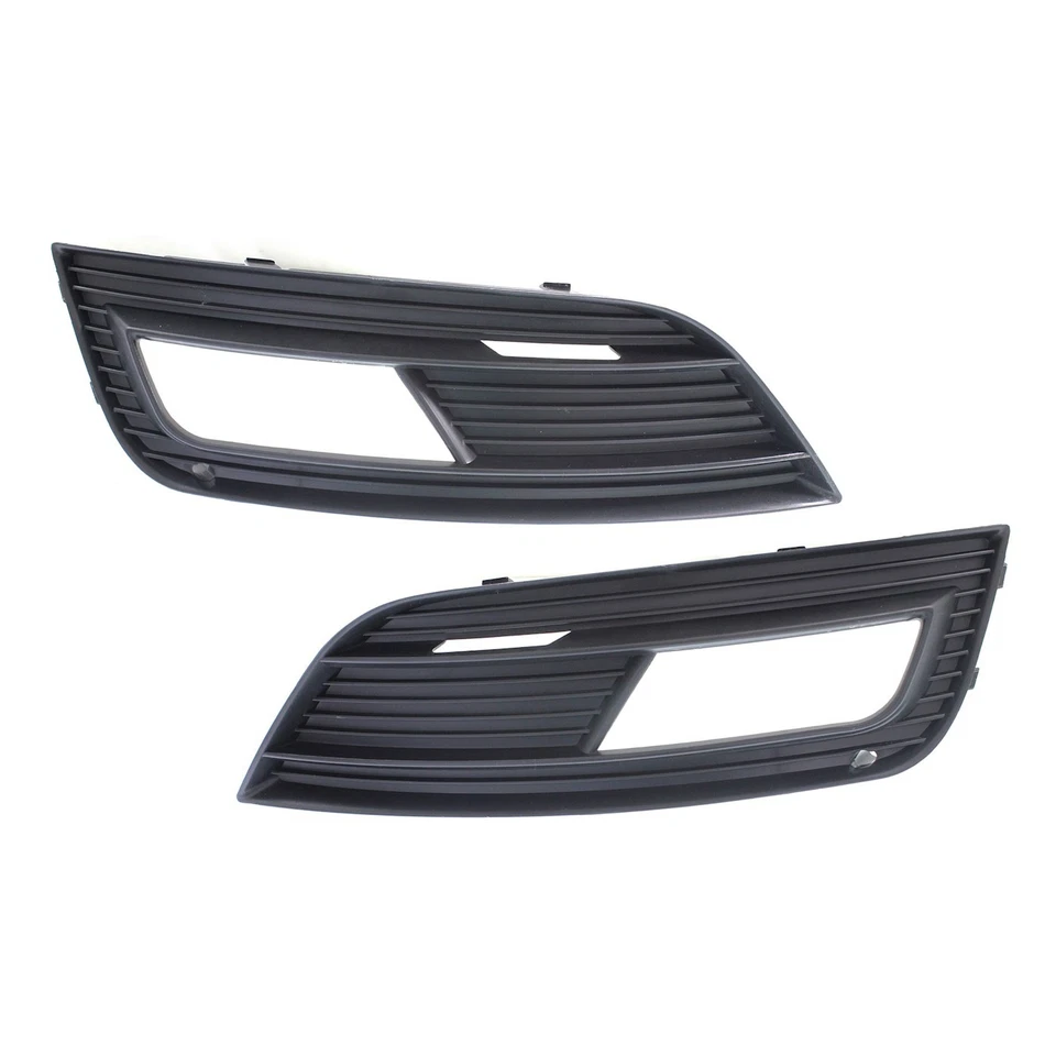 Fog Light Trim Set For 2013-2016 Audi A4 Left & Right Primed Plastic 2Pc Foto 1 de 4