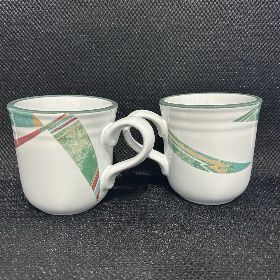 Juego de 2 tazas de café Noritake NEW WEST Sante Fe Southwest gres de repuesto Foto 1 de 1