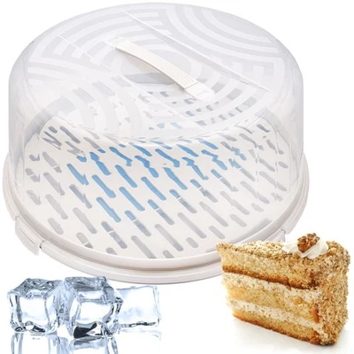 Kuchenbehälter Box Behälter Tortenbehälter mit Kühleinsatz Kunststoff - Bild 1 von 4